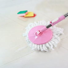 Stainless Steel 360° Rotating Mop with Microfiber Head & Adjustable Rod - justgrabit.in | Just Grab It
