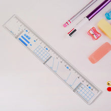 Multifunctional Transparent Plastic Geometry Ruler (1 Pc) - Justgrabit Inc.