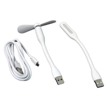 Portable Mini USB Fan, USB Light & Micro USB Cable (3 Pcs Set) - justgrabit.in | Just Grab It