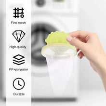 Reusable Washing Machine Floating Cylindrical Shape Lint Mesh Bag ( 1 Pc) - Justgrabit Inc.