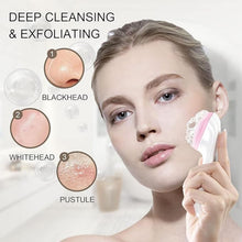 Silicone Face Scrubber Exfoliating Brush, Manual Handheld Facial Cleansing (1 Pc) - justgrabit.in | Just Grab It