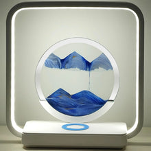13477 3D Wireless Charging LED Light USB Quicksand Painting Lamp for Bedroom - justgrabit.in | Just Grab It