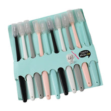 Kids Adults Ultra Soft - bristled Toothbrush With Cover (10 Pcs Set) - justgrabit.in | Just Grab It