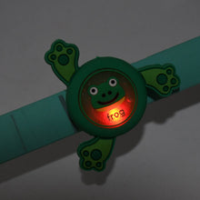 LED Light & Spinning Slap Kids Cartoon Bracelet Wrist Band (1 Pc / Mix Design) - justgrabit.in | Just Grab It