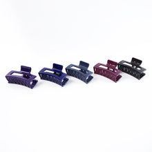 Matte Rectangle Hair Claw Clip for Women and Girls – Assorted Color Pack – 12 Pc - justgrabit.in | Just Grab It