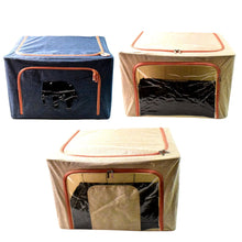Zippered Closet Storage Box with Lid, With Window (Mix Design & Size / 1 Pc) - Justgrabit Inc.