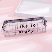 Transparent Pencil Pouch With Zipper (1 Pc) - justgrabit.in | Just Grab It