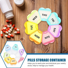7 - Day Round Weekly Pill Organizer Box (1 Pc) - Justgrabit Inc.