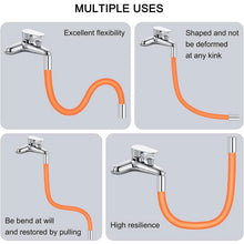 Flexible Water Tap Extender, 360° Bending Faucet Extension Tube with Connector (18cm) - Justgrabit Inc.