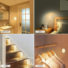 8 LED Night Lights With USB Charging & Double - Sided Adhesive Pads (1 Pc) - Justgrabit Inc.