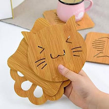 Square Bamboo Wood Table Place mat Hot Pot Cup Mat Tea Coaster(14×14 Cm / 1 Pc) - justgrabit.in | Just Grab It