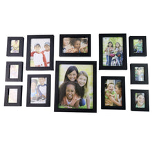 Premium Black Photo Frame Set 12 Pcs Wall Hanging Gallery Frames - justgrabit.in | Just Grab It