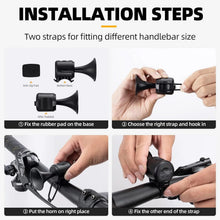 Loud 120dB Bicycle Air Horn – Waterproof Electric Bell with Long Battery Life - Justgrabit Inc.