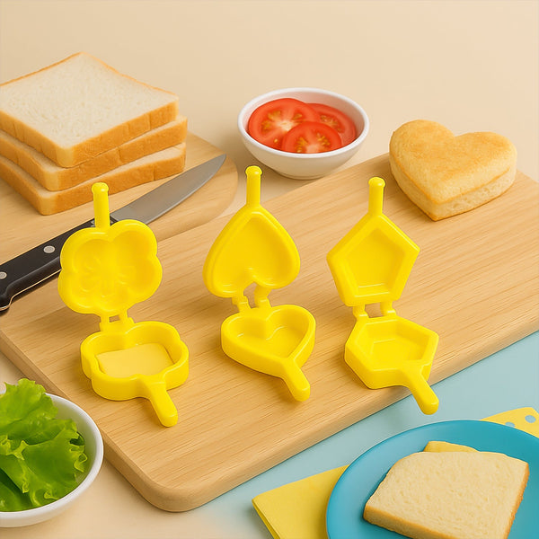 Plastic Cookie Cutter Mould Set (6 Pc) - justgrabit.in | Just Grab It