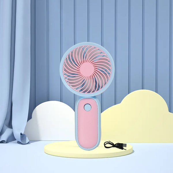 Mini Handheld Portable Rechargeable Fan Easy to Carry for Home Office Travel - justgrabit.in | Just Grab It