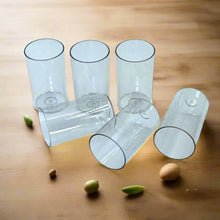 Ganesh Classic Plastic Glass Set of - 6 (Each Glass 350ml) - justgrabit.in | Just Grab It