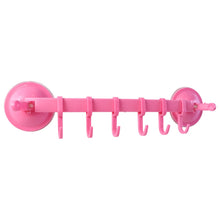 Multipurpose Wall - Mounted Plastic Hanging Rack (6 Hook, 1 Pc) - justgrabit.in | Just Grab It