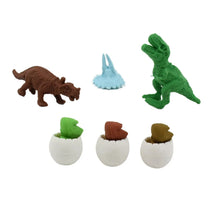 Dinosaur & Egg Shaped 3D Puzzle Erasers – Fun Mini Erasers for Kids (5 Pcs Set) - Justgrabit Inc.