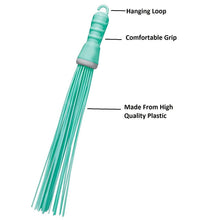 Plastic Hard Bristle Broom for Bathroom Floor Cleaning – Wet & Dry Scrubbing - justgrabit.in | Just Grab It
