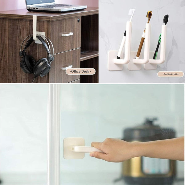 Multifunctional Adhesive Rack for Kitchen and Bathroom - justgrabit.in | Just Grab It