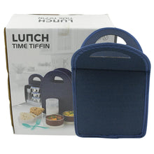 6In1 Tiffin Box - Lunch Box | 3 Stainless Steel Containers | Plastic lid Box | Spoon & Fork /Plastic Bottle | Insulated Fabric Bag | Leak Proof | Microwave Safe for Office, College and School for Men, Women (6 pcs) - Justgrabit Inc.