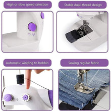 Home Tailoring Sewing Machine With Extension Table Set, Foot Pedal, Adapter Mini Electric Silai Machine, Portable Stitching Machine/Tailoring Machine - Justgrabit Inc.