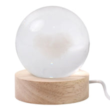Heart 3D Crystal Ball lamps With Base (1 Pc) - Justgrabit Inc.