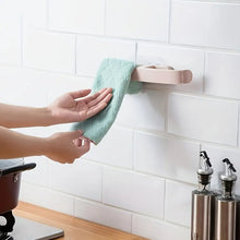 Bathroom Towel Slipper Hanging Rack Self Adhesive Wall Mounted (1 Pc) - justgrabit.in | Just Grab It