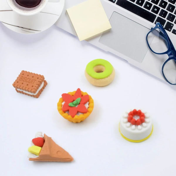 3D Fast Food Erasers Set, Cute Mini Colorful Erasers for Kids Gift & School (5 Pcs) - Justgrabit Inc.