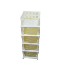5 Layer Stackable Multifunctional Storage,for Clothes Foldable Drawer Shelf Basket Utility Cart Rack Storage Organizer Cart for Kitchen, Pantry Closet, Bedroom, Bathroom, Laundry (5 Layer 1 Pc) - Justgrabit Inc.