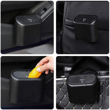 Plastic Mini Car Trash Can / Bin with Lid (1 Pc / With Brown Box) - justgrabit.in | Just Grab It