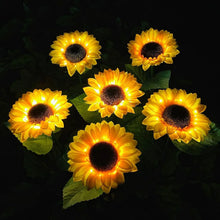 2 Pc Outdoor Solar Sunflower Lights Intelligent Light Control Waterproof Garden Landscape Stake Light - Justgrabit Inc.