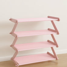 Shoe Rack Z - Shaped Four Layer (1 Pc / 4 Layer) - justgrabit.in | Just Grab It