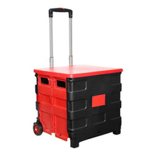 Foldable Shopping Grocery Trolley / Cart Travel Portable Food Basket (1 Pc) - justgrabit.in | Just Grab It
