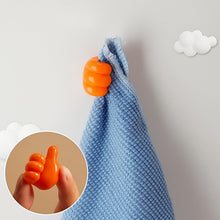 Orange Multifunctional Multi functional Hand Shape Wall Clip Hanger Keys Cable Holder - justgrabit.in | Just Grab It