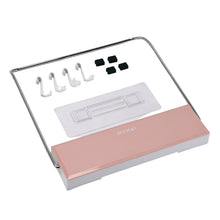 Wall - Mounted Foldable Wash Basin Storage Rack with Self - Adhesive Sticker - justgrabit.in | Just Grab It