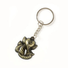 Ganesh Face Antique Black Metal Keychain (1 Pc) - justgrabit.in | Just Grab It