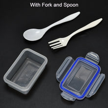 Multipurpose Air Tight 4 Side Lock Food Grade Lunch Box With Small Square Container - justgrabit.in | Just Grab It