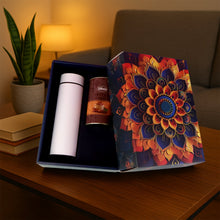 Effete Coffee Almonds Gift Hamper, Golden With Bottle (2 Pc Set), Mix Color - justgrabit.in | Just Grab It