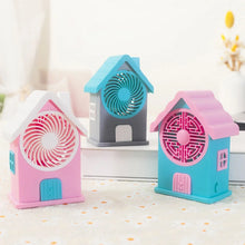 Mini House Fan House Design Rechargeable Portable Personal Desk Fan For Home , Office & Kids Use (Battery Not Include) - Justgrabit Inc.