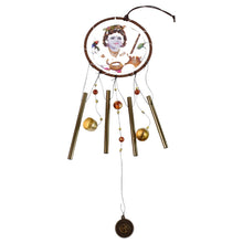 Krishna Medallion Dream Catcher Wind Chime Pendant Wall Hanging - Spiritual Home - justgrabit.in | Just Grab It