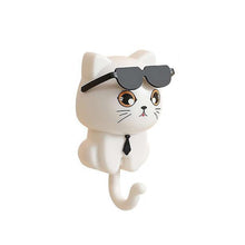 Cat Hook for Wall, Cute Cat Key Hook with Sunglasses (1 Pc) - justgrabit.in | Just Grab It