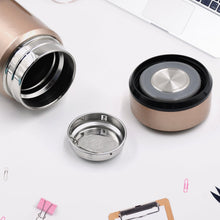 Stainless Steel Vacuum Bottle with Cup Lid Thermos for Hot Cold Drinks Travel Use 1 Pc - justgrabit.in | Just Grab It