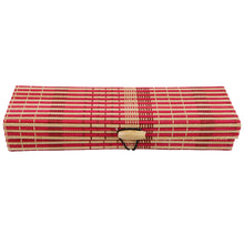 Multi - Purpose Handcrafted Bamboo Mat Style Pen Pencil & Makeup Box (1 Pc) - justgrabit.in | Just Grab It