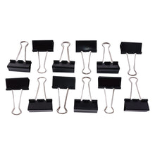 Extra Large Heavy - Duty Black Binder Clips Set (41 mm, 12 Pc) - justgrabit.in | Just Grab It