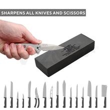Silicon Carbide German Combination Stone, Dual Sided Stone for Knife and Tools Sharpening with Safety Case - Justgrabit Inc.