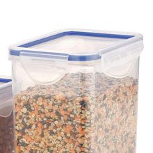 Rectangle Food Storage Containers: Airtight, Leak - Proof Lids (3 - Pack, Clear ABS) - Justgrabit Inc.