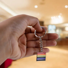 Rainbow Design Metal Keyring Key Chain (1 Pc Mix Design) - justgrabit.in | Just Grab It