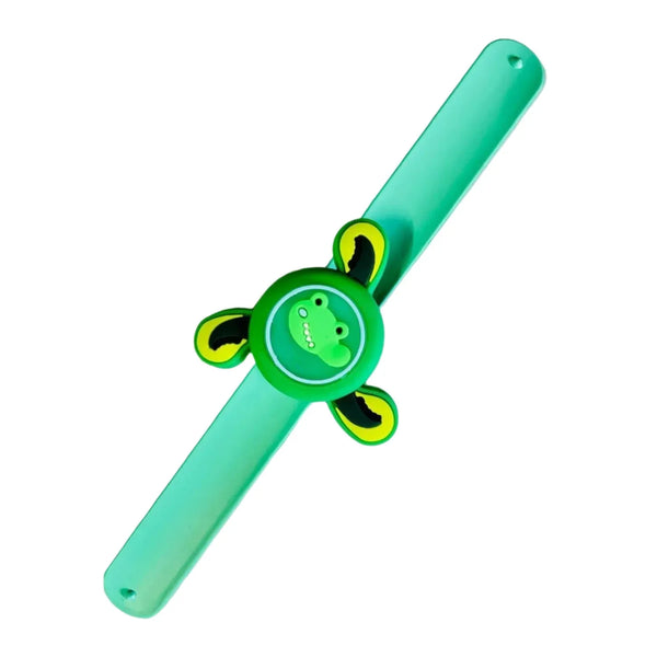 LED Light & Spinning Slap Kids Cartoon Bracelet Wrist Band (1 Pc / Mix Design) - justgrabit.in | Just Grab It