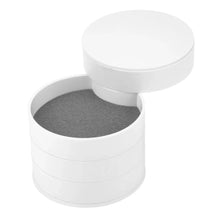 4 Layers Jewellery Box, 360 Degree Rotating Jewelry Box, Jewelry and Earring Organizer Box with Mirror, Accessory Storage Box - justgrabit.in | Just Grab It